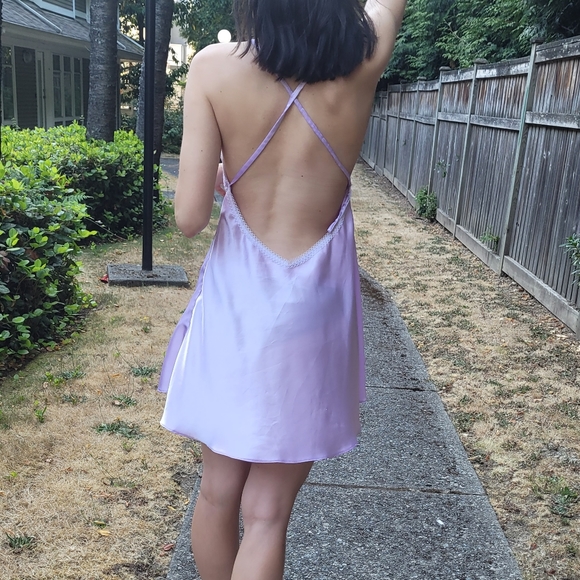 Purple Slip Dress - Picture 4 of 5